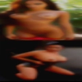 Women skirt sucking